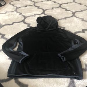 Black and gray hoodie